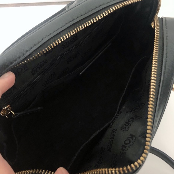 SOLD Michael Kors Rounded Black Saffiano Purse - Picture 9 of 12